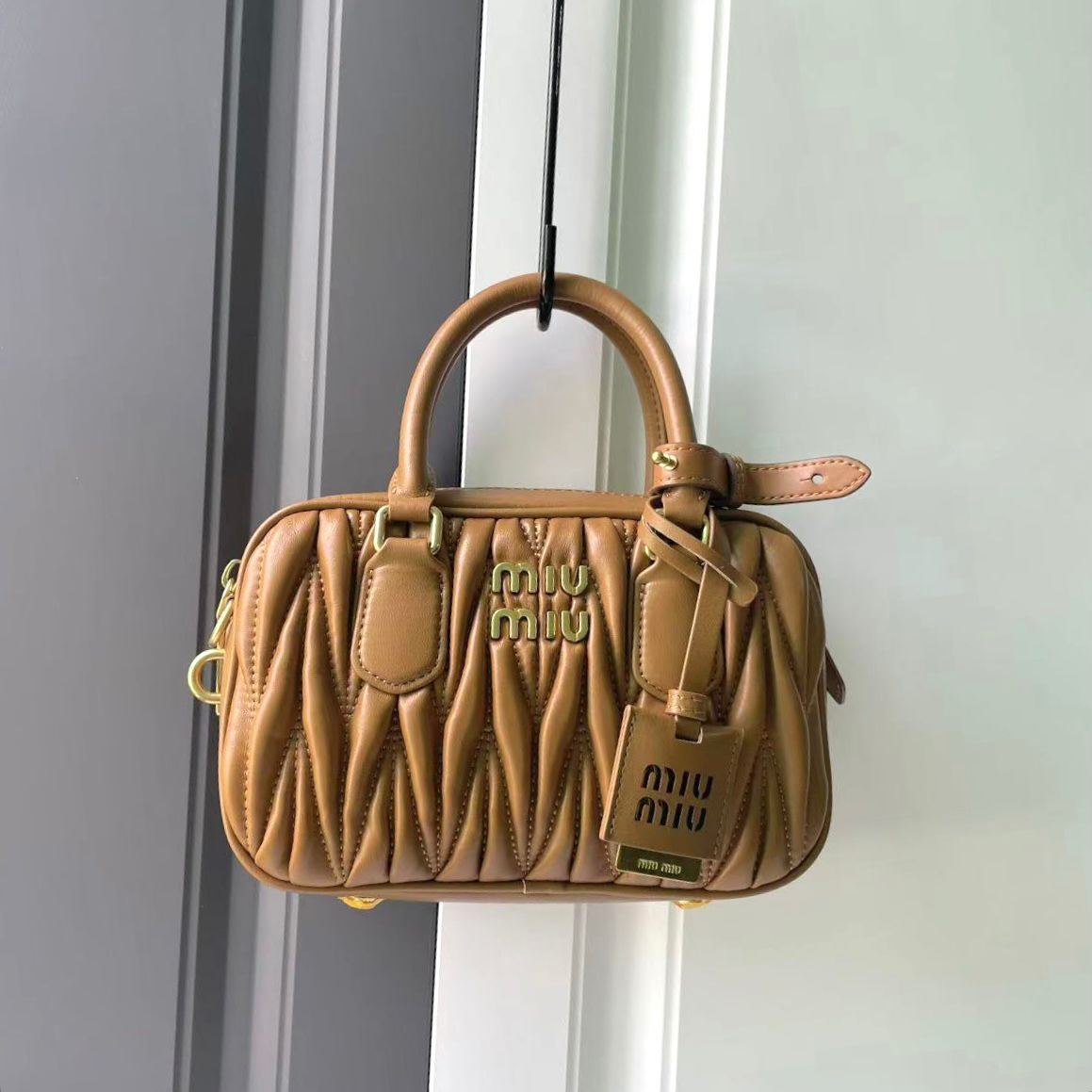 Miu Miu Arcadie Matelassé Nappa Leather mini-bag