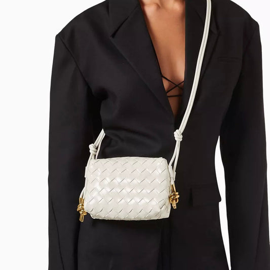 Bottega Veneta Mini Loop Crossbody in Intrecciato Leather Bag